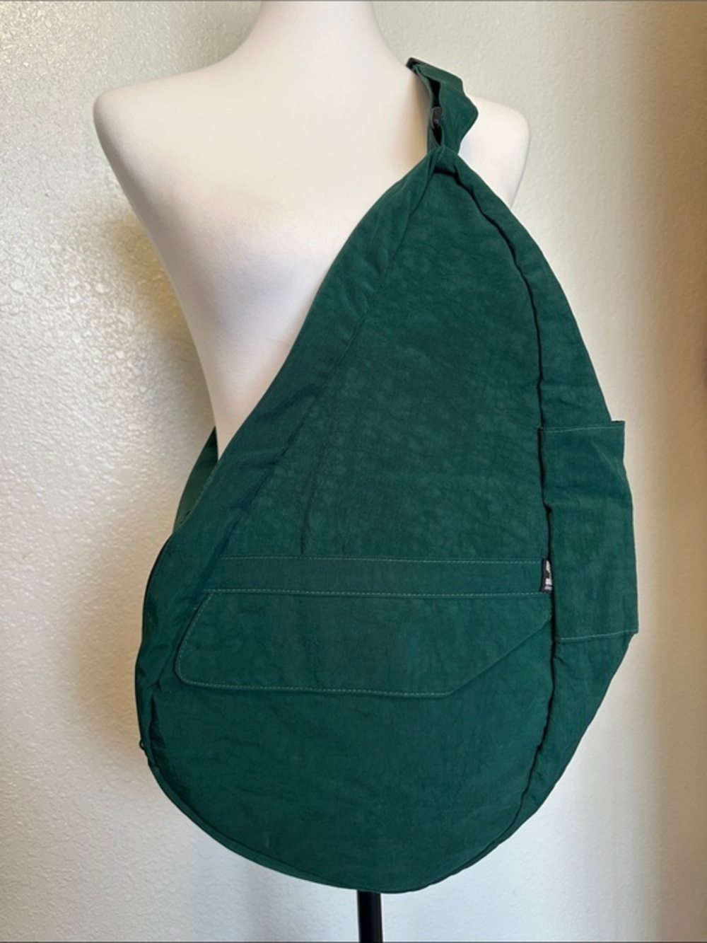 Ameribag Healthy Back Big Bean Deep Green Crossbody Sling Bag